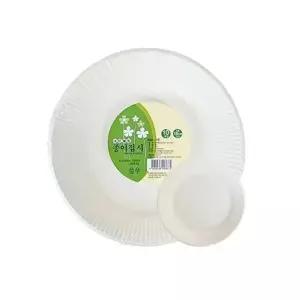 ( )루미나D 대한 종이 접시 18cm 30개 야외 캠핑 일회용 그릇