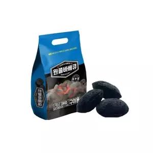 (선택 선택/원콜일반형2k 1P)원콜 바베큐 숯 오리지널 2kg 차콜 캠핑 구이용 연료