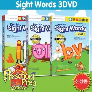 프리스쿨 프랩-사이트워드 3DVD(Sight Words :3 DVD) : NO.1 유아
