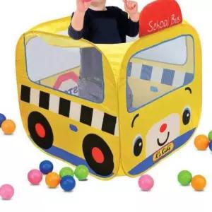 12개월아기 실내놀이 스쿨버스 볼풀텐트 아지트 어린이 볼하우스 아동 천막 유아