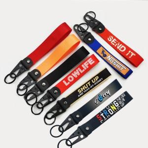 전동 레이싱 웹빙 손목 스트랩 키체인 파라코드 로프 캠핑 핸드 바이크 오토바이 자동차 키 키링