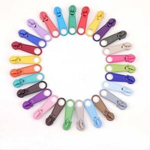 30개 컬러 지퍼 헤드 나일론 코끼리 트렁크 다운 재킷 후드 코트 백팩 수하물