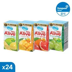 [동원] 테이크 얼라이브 120ml 24개(자몽/망고/청포도/오렌지)