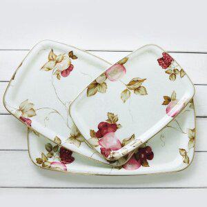 [베스트데코]쟁반 하이바 화이바 쟁반세트 삼세트 3P 쟁반모음