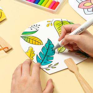 [문구티쳐] 민화샵 평부채 (입문형)  종이부채만들기 입문형