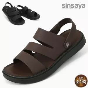 [신사야]신사야 스트라이프 소가죽 남성샌들 SSY2088