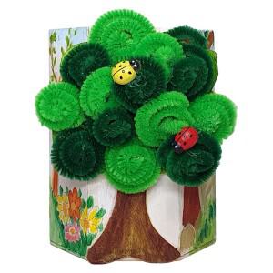 [키즈킹] 육각 나무연필꽂이 만들기/여름나무