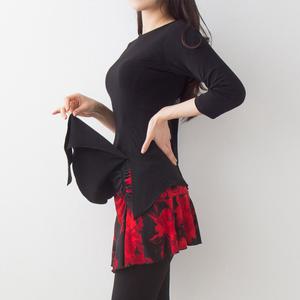 까르죠아 군더더기 없는 세련된 댄스복 블라우스 스포츠 줌바 라인 라틴 밸리 사교 모던 여성