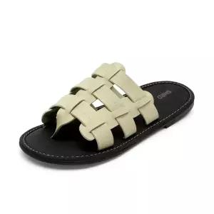 [SNRD]여성신발 유니크 와플 꼬임 쪼리 슬리퍼 1cm SN613