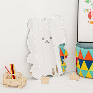 [베짓] [걸수있는] 아크릴 아기 유아 안전거울 어린이 어린이집 욕실, 우드꼭꼬핀 포함