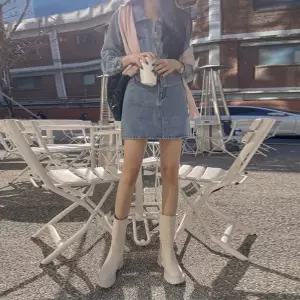 [다바걸]레니청스커트(D2417)