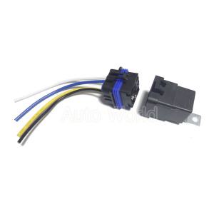 24v 방수 4핀 릴레이 소켓배선세트/40A/컨넥터