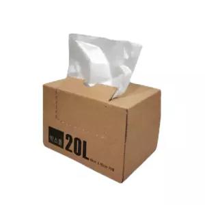 [채움굿즈] 박스롤 분리수거 비닐봉투 재활용 쓰레기봉투 투명 20L 70매