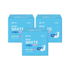 화이트 수퍼흡수 날개형, 대형, 16매, 3개