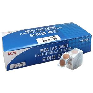 모아랩밴드 원형주사밴드 20mm 100매 20개입