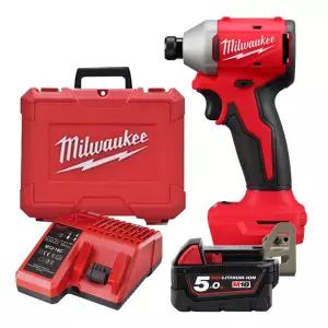 밀워키 M18 BLIDR-501C 충전 18V 임팩드릴 5.0Ah 배터리 1개세트