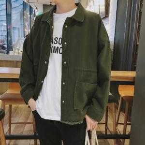 남자야상 캐주얼야상 오퍼핏남성점퍼 밀리터리룩 블랙 카키
