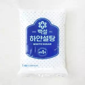 CJ 백설 하얀설탕 3kg