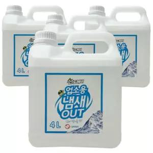 산도깨비 냄새아웃 업소용 탈취제 담배탈취 4L x 4개 대용량 방향제