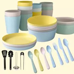 이케아 소꿉놀이 장난감 세트 어린이 식기 그릇 접시 캠핑 피크닉 소풍 카페 역활 놀이