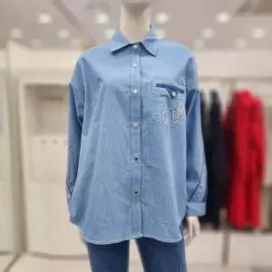 [조이너스]여성 정장 24신상 면 100% 루즈빗 남방 셔츠형 블라우스JEU3WDB0100_US