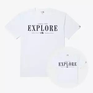 [노스페이스] [노스페이스 공식] NT7UQ06K 화이트라벨 익스플로어 반팔 라운드티
