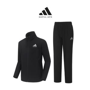 아디다스 컴뱃스포츠 마샬아츠 초경량 에어쿨링 트레이닝 세트 TR 140JS BK(블랙) 남녀 여름용 슬림핏