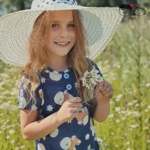 [보리보리/알럽키즈]쿨 아이스 블루비숑 5부 주니어 잠옷 실내복