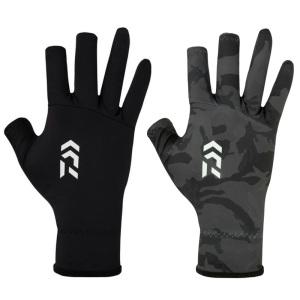 다이와 DG-8224 플랫 팜리스 낚시 장갑 블랙 카모 손등 보호 장갑