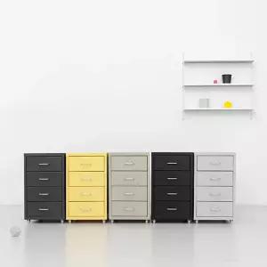 마켓비 피하 철제 낮은서랍장 4단