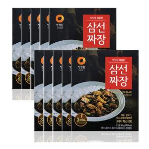 청정원 삼선짜장 짜장소스 즉석짜장 180gX10개