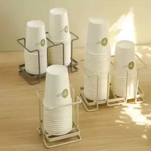 종이컵디스펜서 거치대 카페용품 컵케이스 꽂이 종이컵거치대 정리함 스탠드 보관통 탕비실