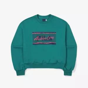 [휠라](광주신세계)[FILA] 아카이브 세미크롭 맨투맨 (FE2POF6101F_TGR)