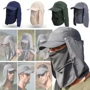 6단 정글모자 다기능 햇빛가리개 모자부착 자외선차단 패션모자 마스크모자 낚시모자 등산 코로나예방 썬캡