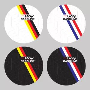 [가오] 더뉴레이 주유구 스크래치방지 국기 디자인 태극기 영국 독일 프랑스 레터링 스티커 [호환상품]