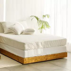 에스텔 순면 광목 홑겹 매트리스커버 SS / ㅁ자 고무밴드 / 내추럴무드