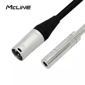 맥라인 MC-HA20 모노6.3(5.5) 암 - 캐논 XLR 숫 50Cm 스피커 앰프 마이크 음향 변환 오디오케이블