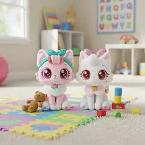 위시캣 캐릭터인형 이쁘냥 아이냥 고양이 봉제 애착인형 피규어 여자아이 선물 장난감