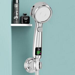 고압 기 녹물제거 버튼 상승 샤워 수압 온도표시 온오프 욕실교체 원터치 절수 조절 클렌 필터 헤드