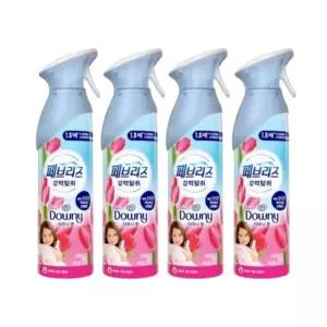 페브리즈 에어 실내탈취제 다우니향 165g x 4개 화장실 고기냄새 공기탈취제