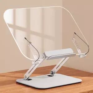 Q 노트북거치대 겸용 투명 알루미늄 독서대 SVNT-104