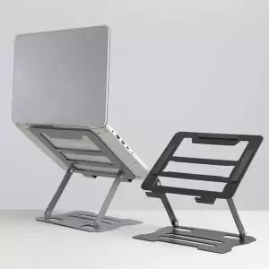 튼튼한 노트북 거치대 2컬러 높이조절 2단 받침대 17인치 패드 태블릿 접이식 스탠드 휴대용 자세 독서대