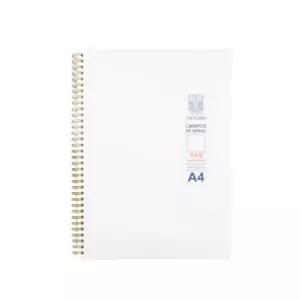 Q 밀크PP 스프링 노트 (A4 좌철 무지 80매 옥스포드)