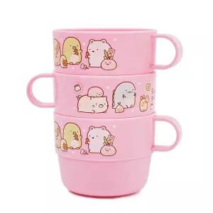 (3P컵 250ml) 스밋코구라시 손잡이/물컵/세트/미니/컵/플라스틱/물컵/업소용/손잡이컵/음료컵/어린이/양치
