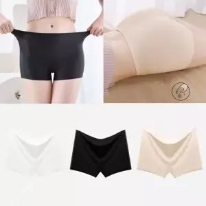 [하프클럽/]팬티공장 실키 사각 드로즈 원단 심리스 빅사이즈 노라인 여성