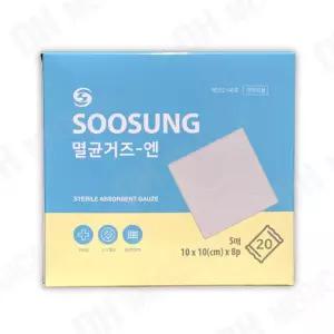 수성위재 멸균거즈 10cmX10cmX8p 4X4X8P 100매