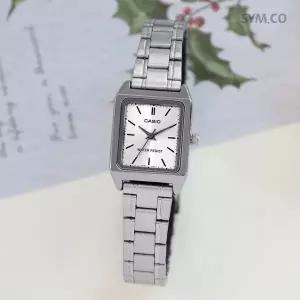 [카시오] LTP-V007D-7E 빈티지 심플 스퀘어 데일리 여자 메탈 시계 d