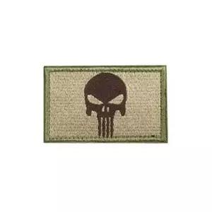 [하프클럽/]패션 소품 아이템 해골 자수 찍찍이 와펜 색상 골드