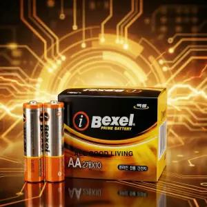 벡셀 아이프라임 온라인전용 알카라인 배터리 AA 1.5V 건전지 20개입 / LR6 안전링