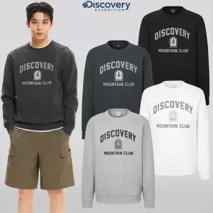 [롯데백화점]디스커버리익스페디션 25년 남성 여성 남여공용 앞판 빅아치로고 그래픽 맨투맨 DXMT23051